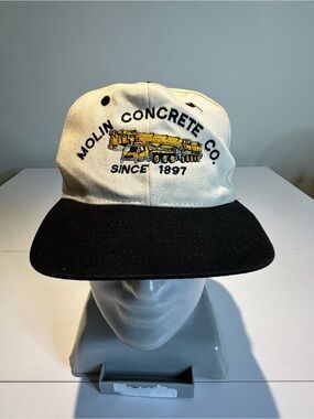 Molin Concrete Co. Embroidered Crane Hat - Cream & Black